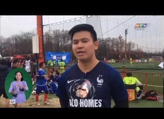 Kênh truyền hình HTV 9 đưa tin về vòng loại giải bóng đá FAVIJA VICO CUP 2019