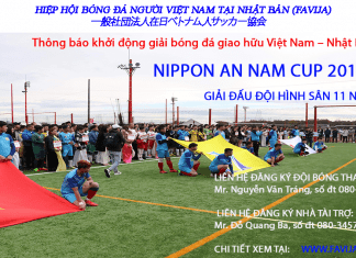 GIẢI BÓNG ĐÁ NIPPON AN NAM CUP 2019