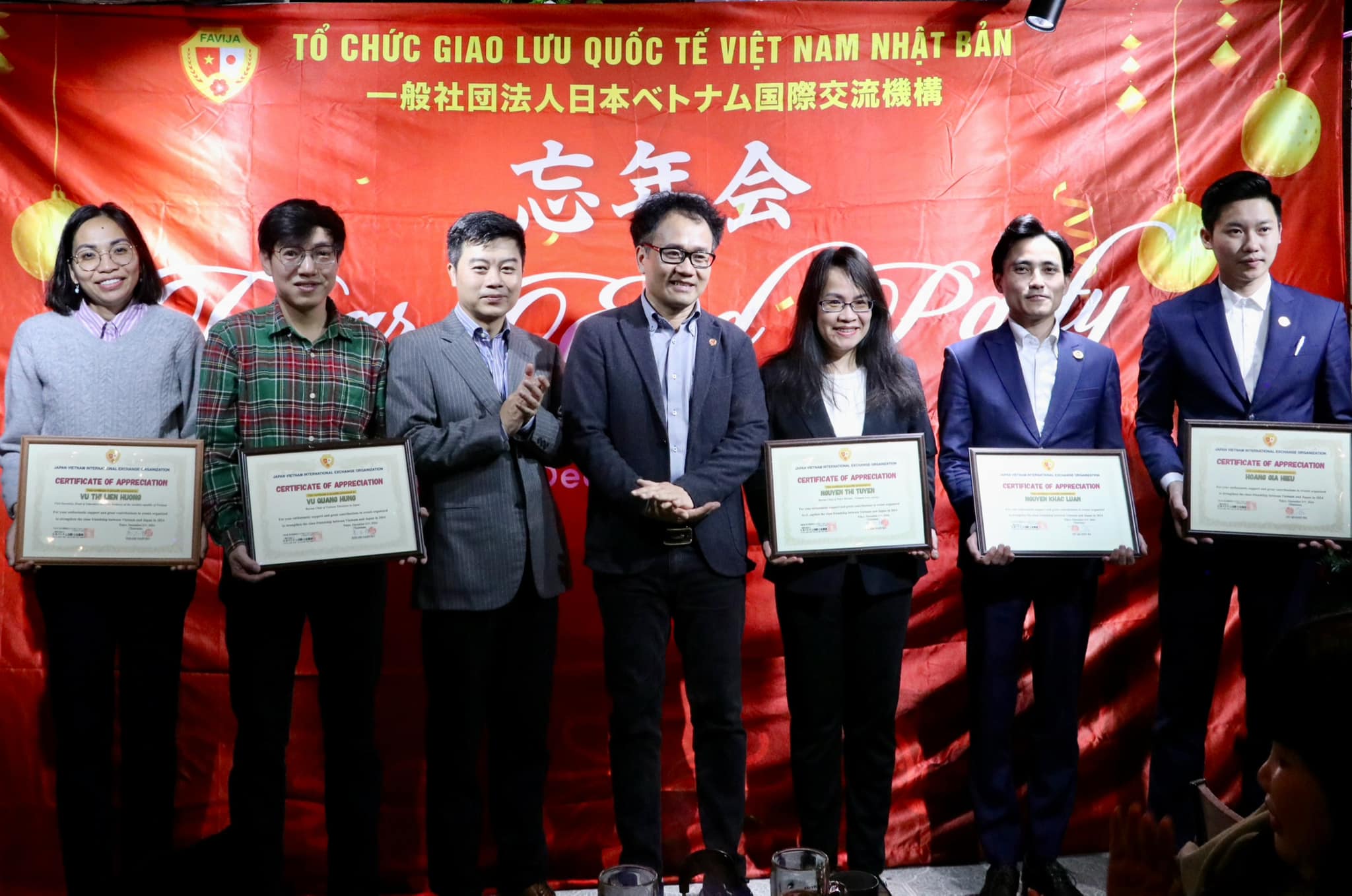 Tiệc tổng kết cuối năm TỔ CHỨC GIAO LƯU QUỐC TẾ VIỆT NAM NHẬT BẢN (FAVIJA)