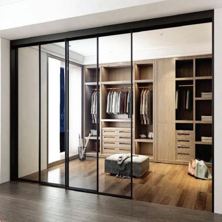 Kết cấu cửa lùa hệ Slim